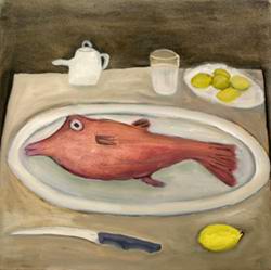 untitled red fish